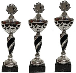 Beker zilver met zwart