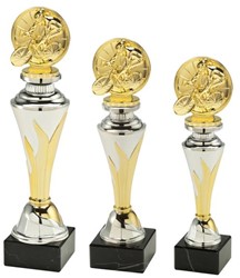 Standaard goud-zilver met wielrennen