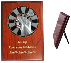 Houten standaard dart