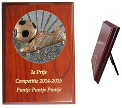 Houten standaard voetbal