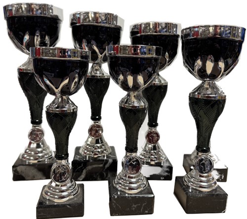 Beker zwart-zilver
