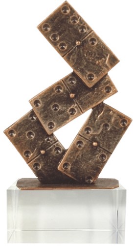 Domino op glas