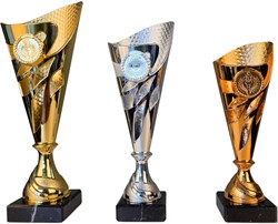 Beker goud-zilver-brons