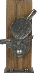 Trofee tafeltennis op eik