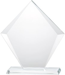 Glasstandaard met gravering in glas