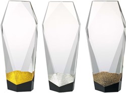 Glasstandaard met gravering in glas