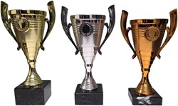 Beker met oortjes goud-zilver-brons